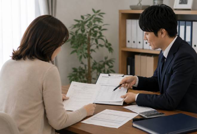 契約前説明と見積り提示。