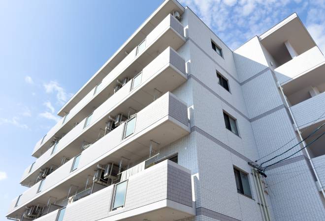 マンションの外観。