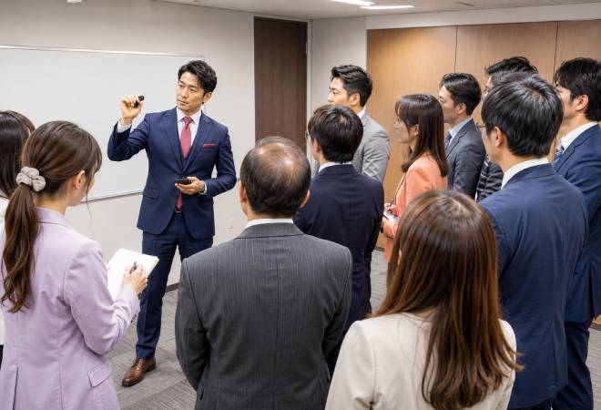 企業向けセミナーの様子。